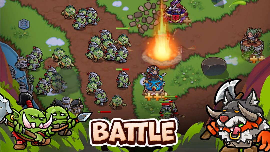 Crazy Defense Heroes - TD Game screenshot game