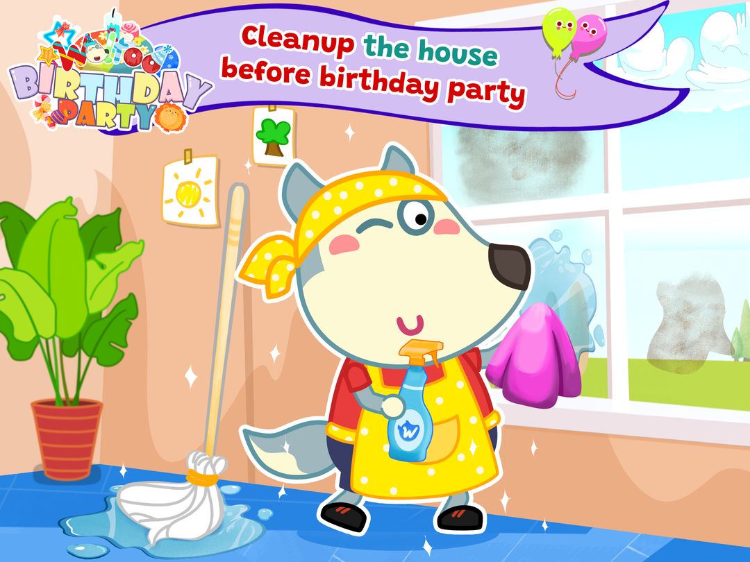 Wolfoo Birthday Party Planning screenshot game