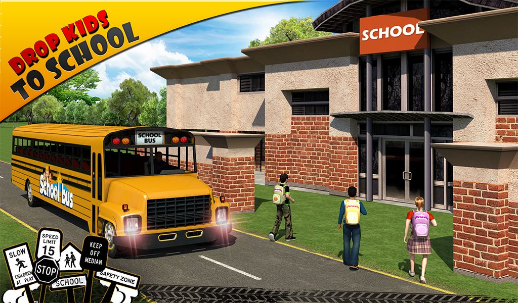 Schoolbus Driver 3D SIM遊戲截圖