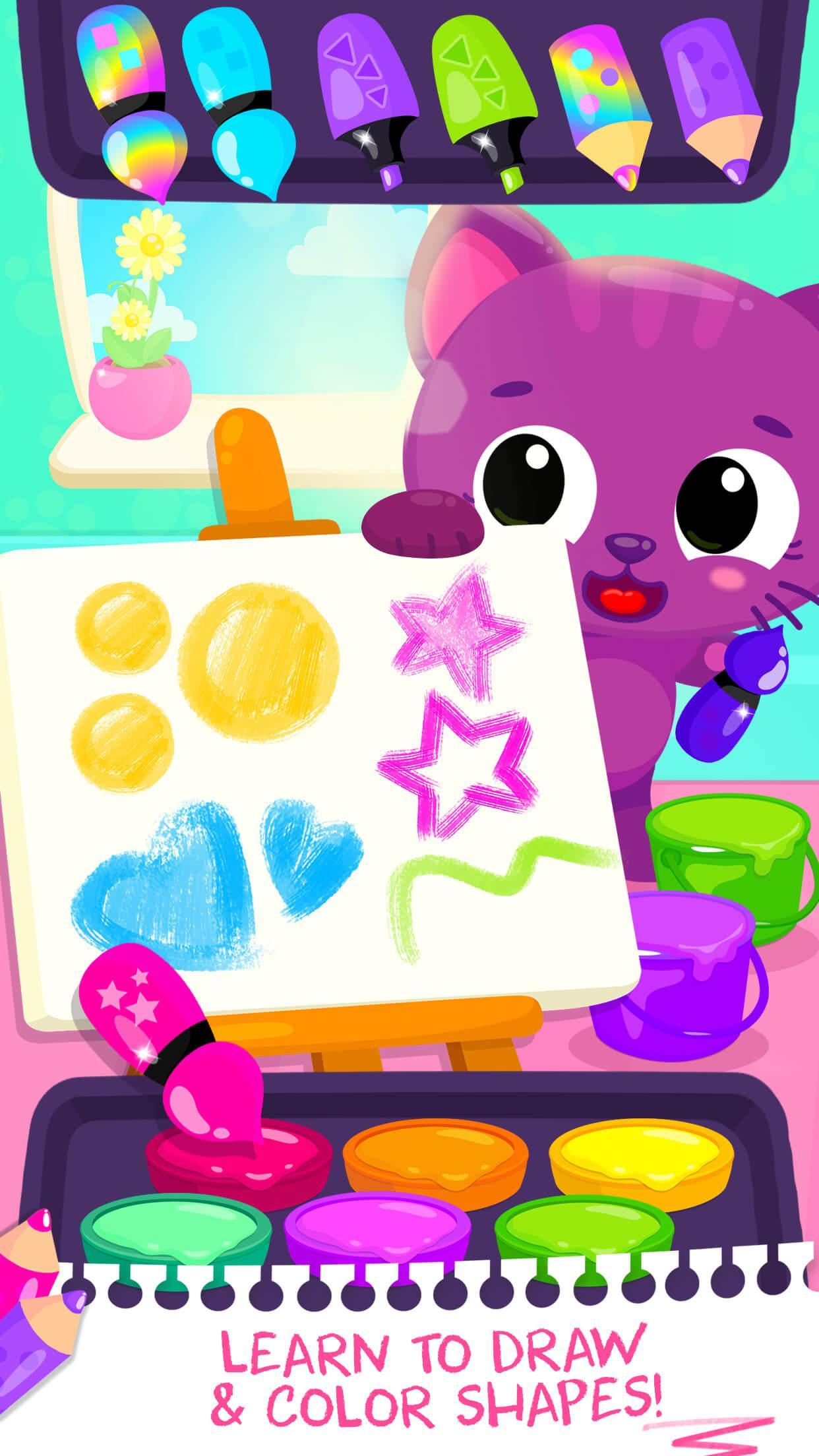 Cute & Tiny Shapes - Kids Learn Colors & Geometry 게임 스크린샷