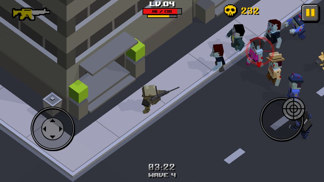 Cube Zombie War screenshot game
