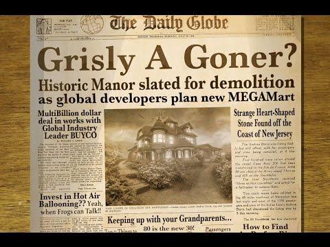 Screenshot of the video of Return to Grisly Manor