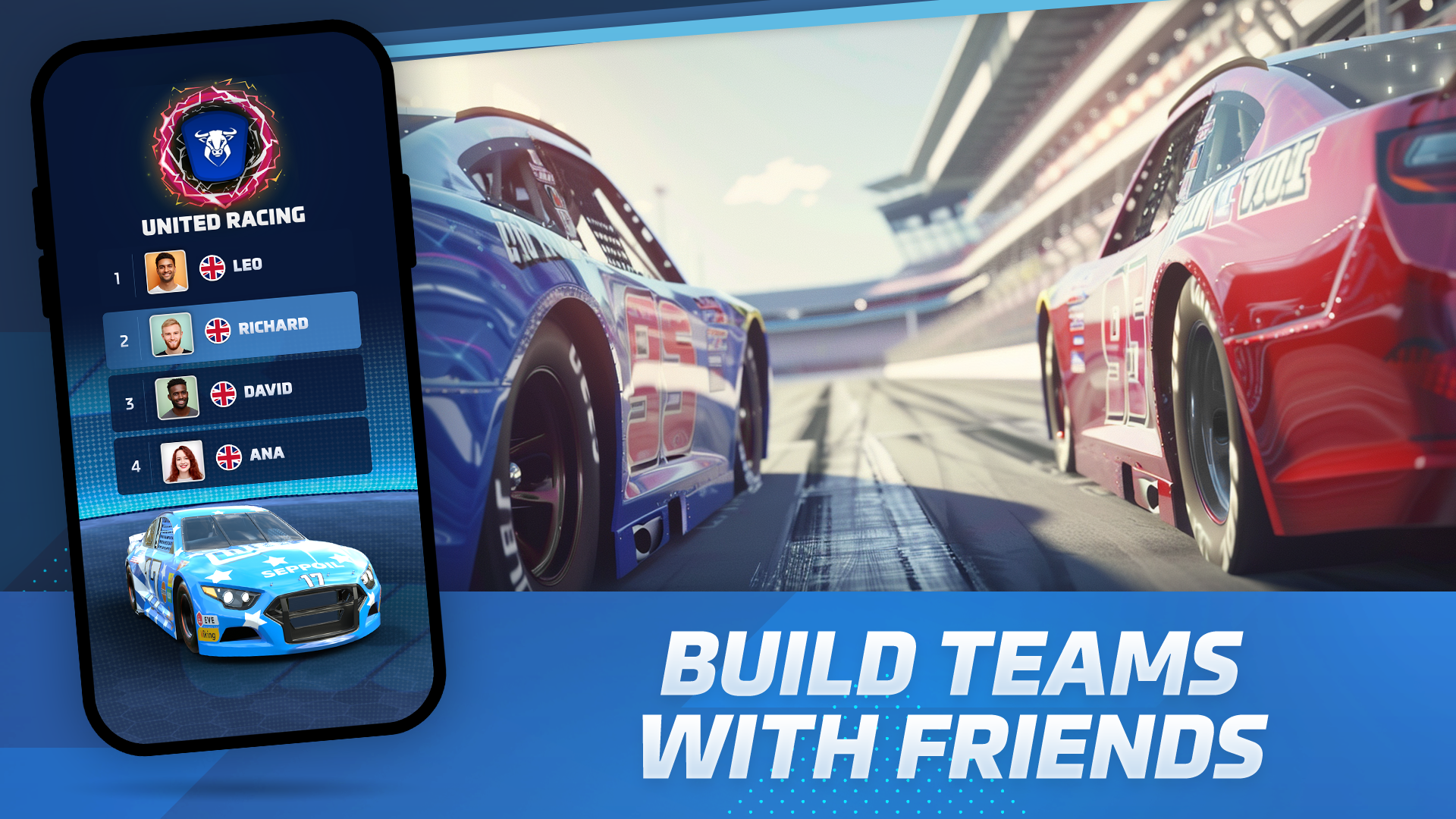 Screenshot of Racing Rivals: Stock Car Game