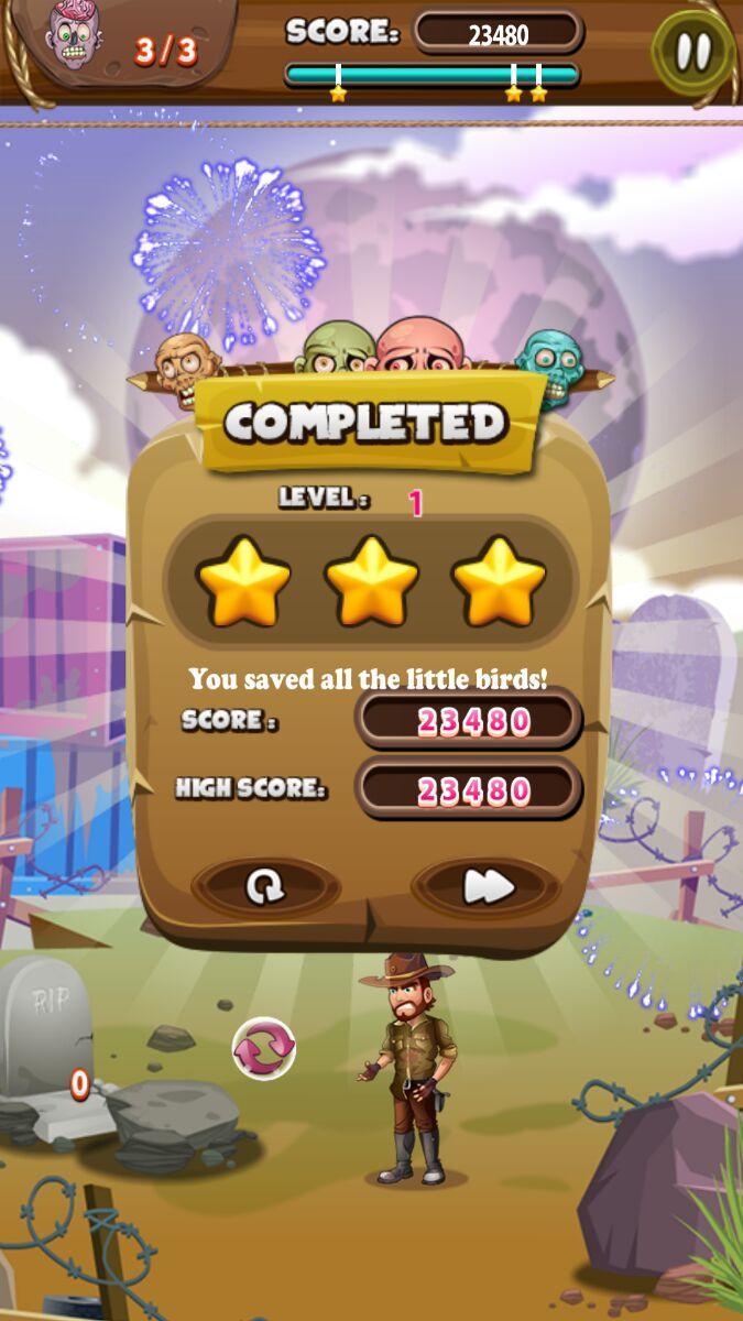 Bubble Shooter - Zombies Game Screenshot