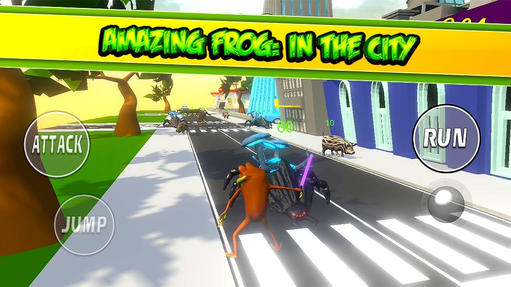 Amazing Frog Game: IN THE CITY 게임 스크린 샷