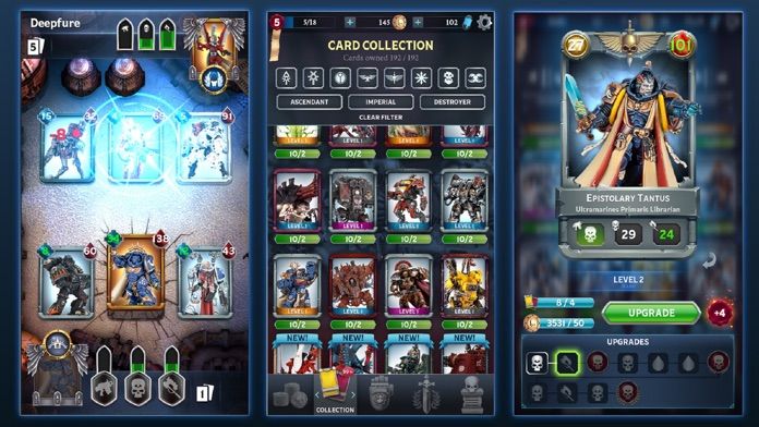 Screenshot of Warhammer Combat Cards
