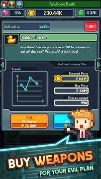 Tap Tap Evil: Idle Cash 8 bit Game Screenshot