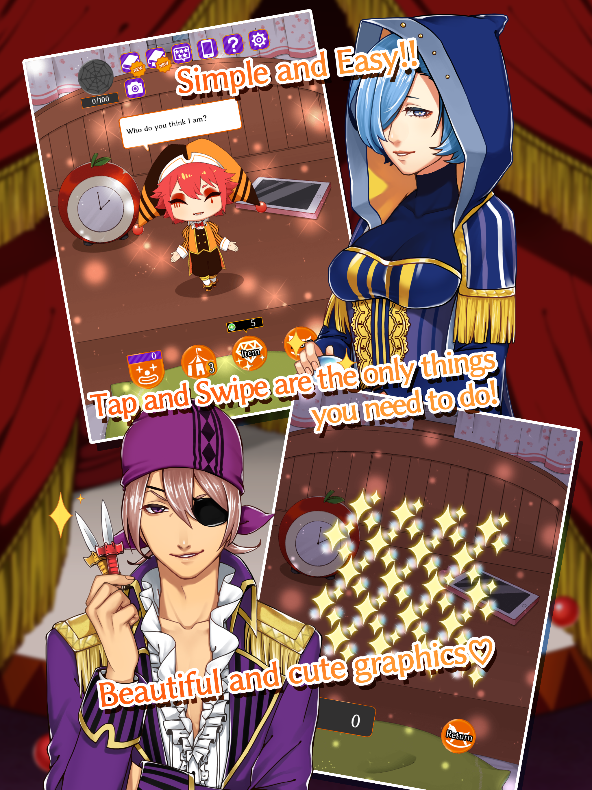 Pierrot's & Your Circus Game Screenshot