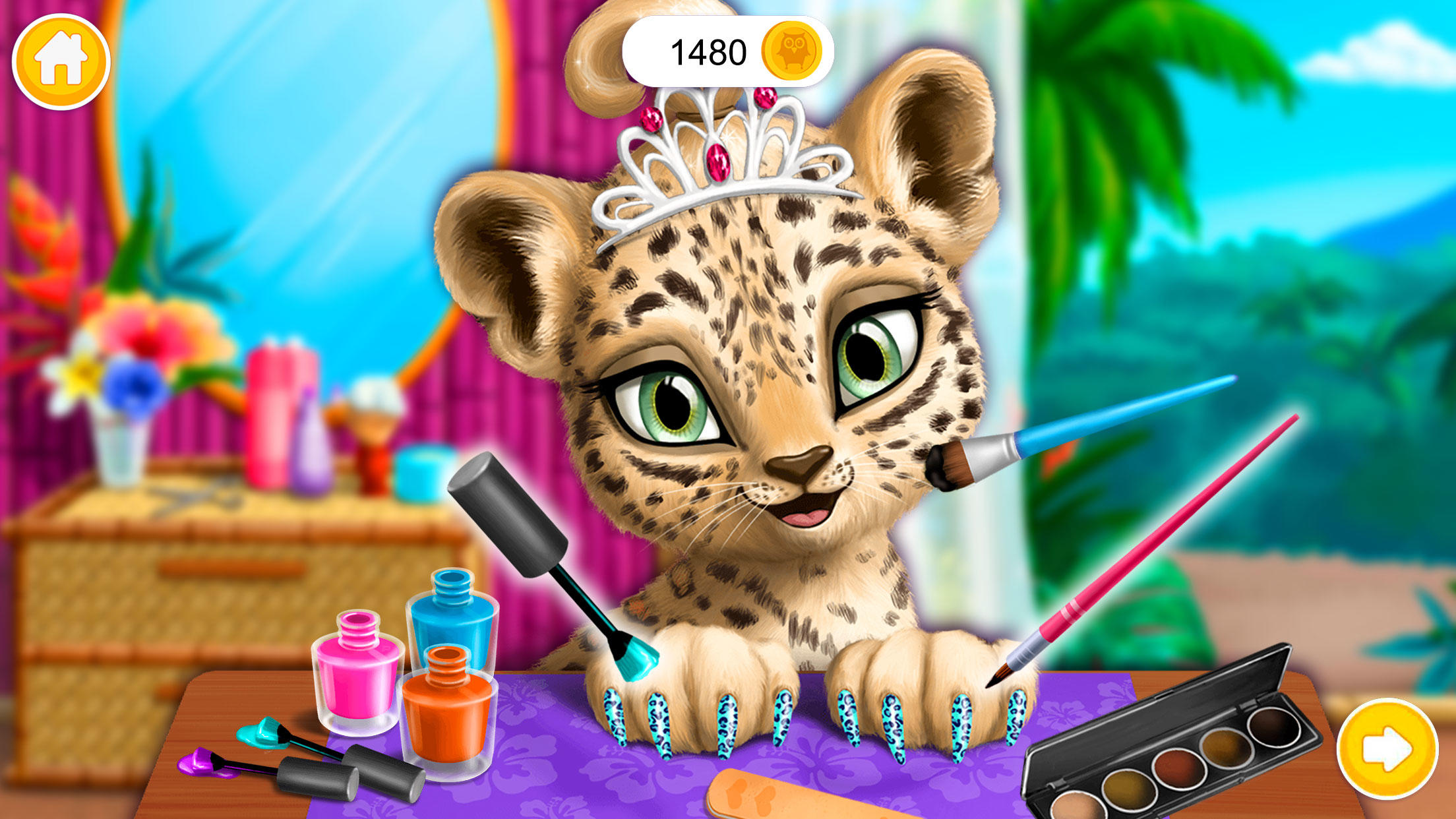 Baby Jungle Animal Hair Salon ゲームのスクリーンショット