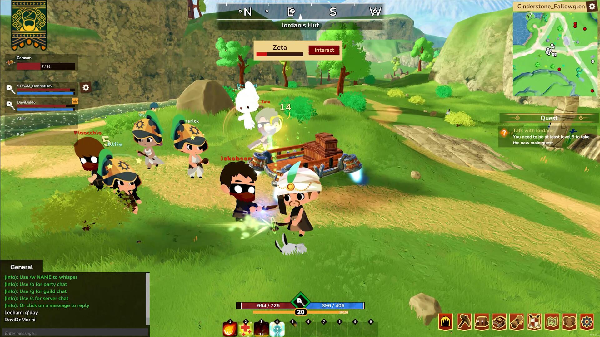 Cinderstone Online 게임 스크린샷