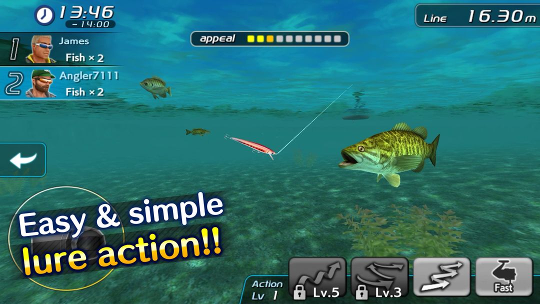 Screenshot of Bass Fishing 3D II