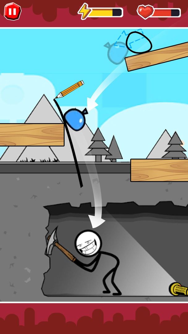 Screenshot of Funny Ball : Popular draw line puzzle game