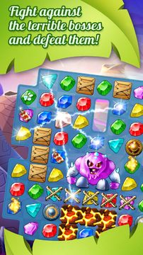 Cuplikan Layar Game Meow Tales Jewel Match 3 Mania