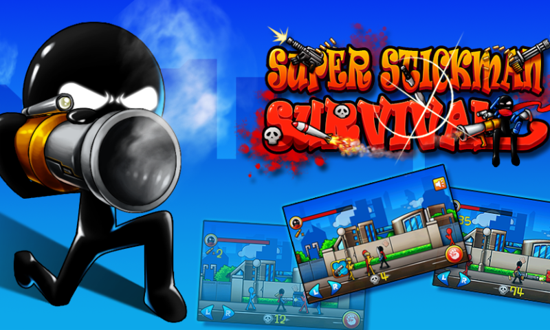 Screenshot 1 of ការរស់រានមានជីវិតរបស់ Super Stickman 3.2