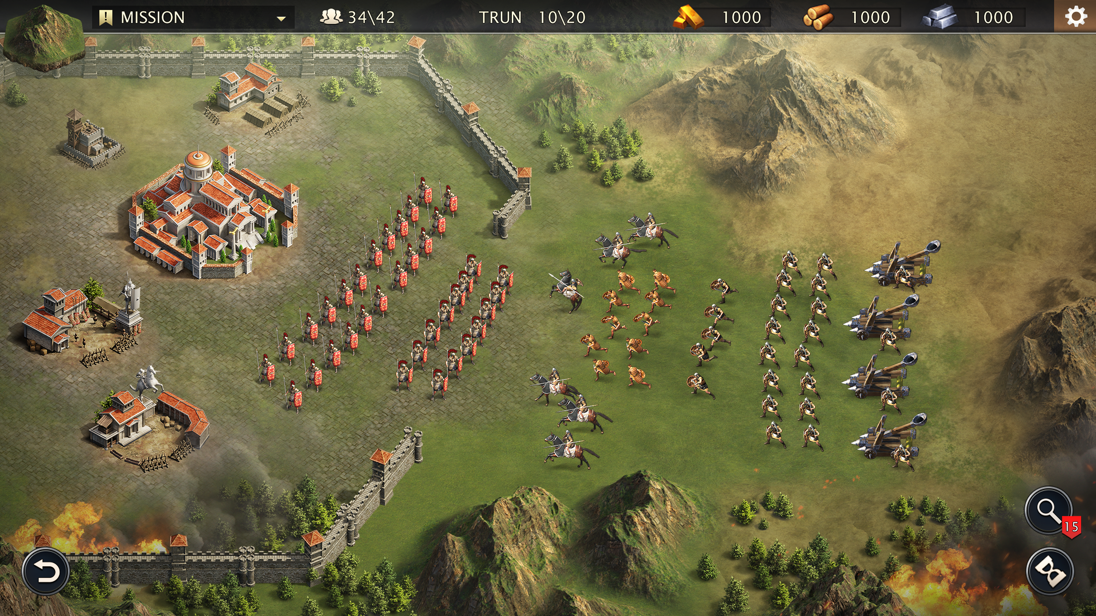 Grand War: Rome Strategy Games Game Screenshot