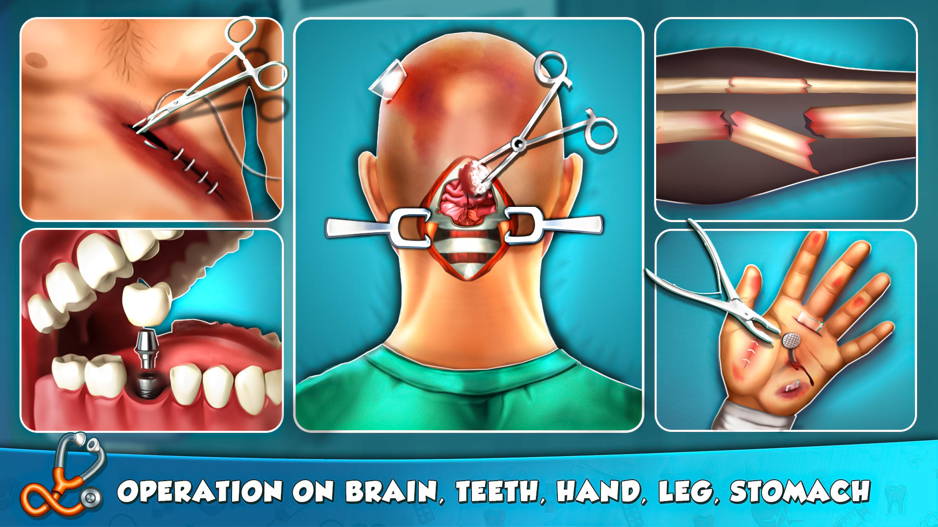 Banner of Doctor Operation Surgery Games- အော့ဖ်လိုင်းဆေးရုံခွဲစိတ်မှုဂိမ်း 3D 1.0.11