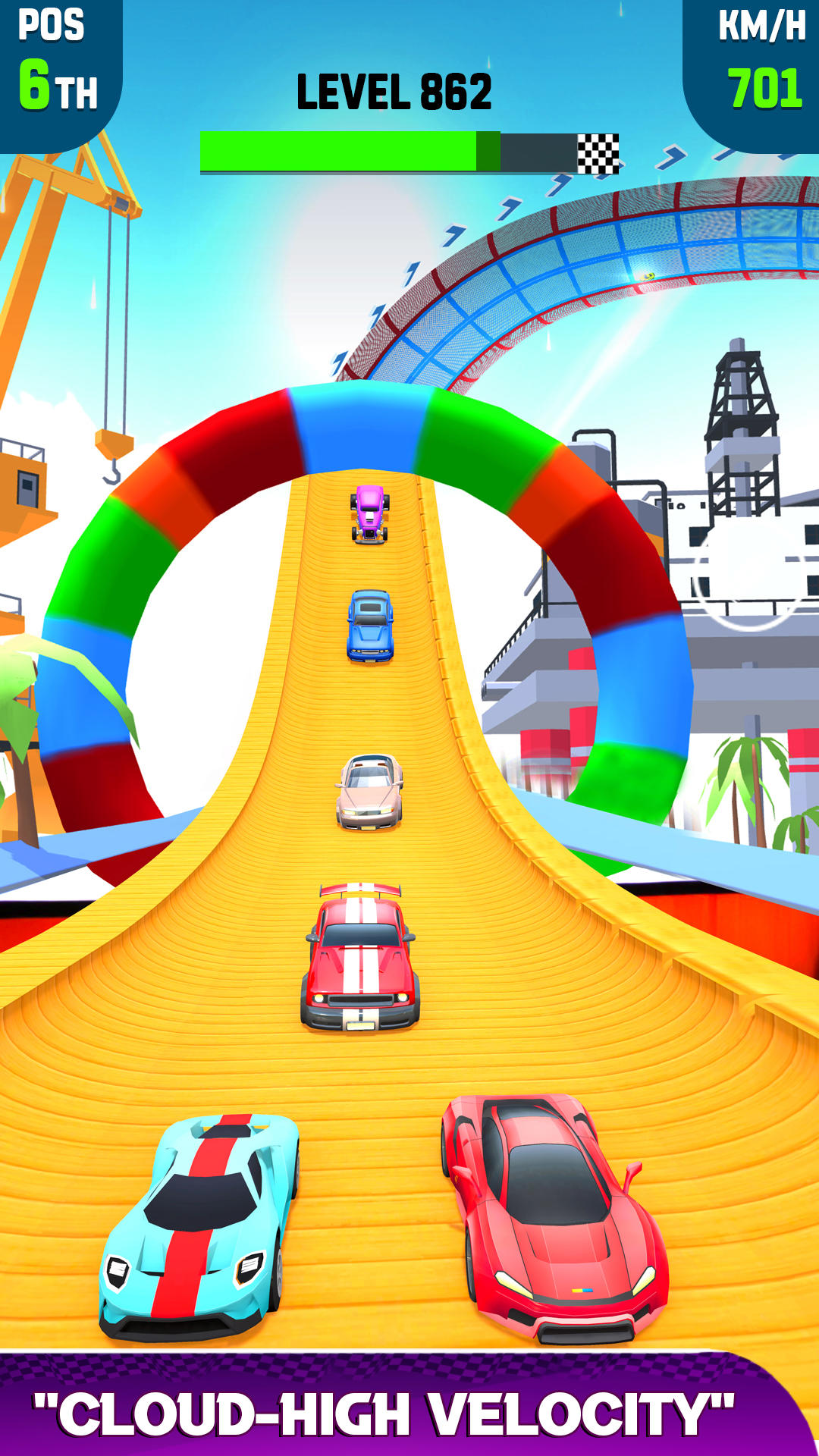 Screenshot of Sky Race 3D: Car Racing Games