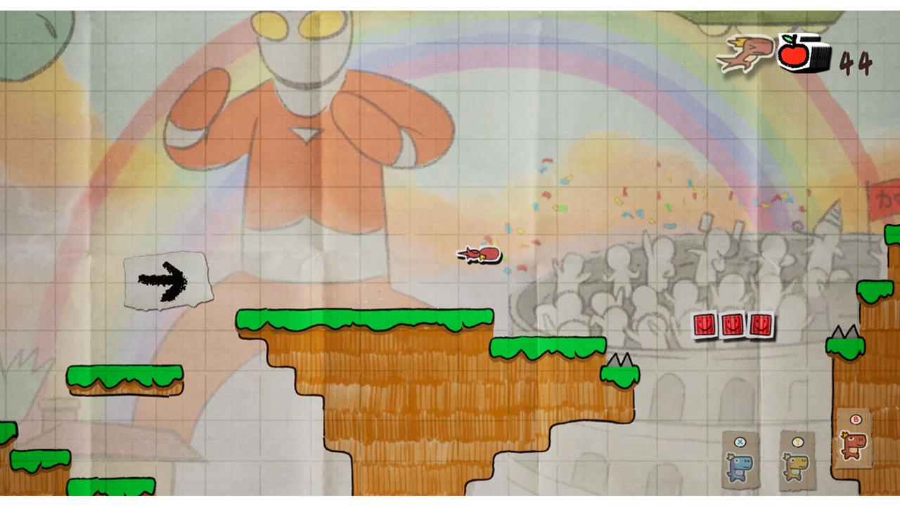 Doodle Adventure of Chameleon Game Screenshot