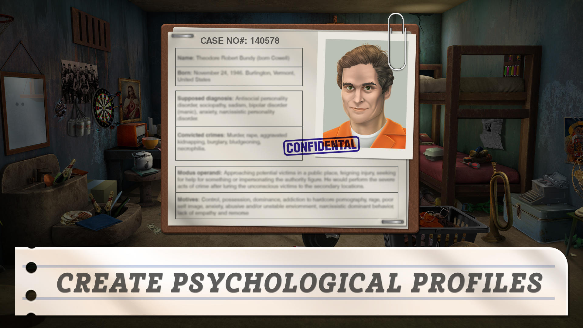 Hidden Object: Prison Diaries Game Screenshot