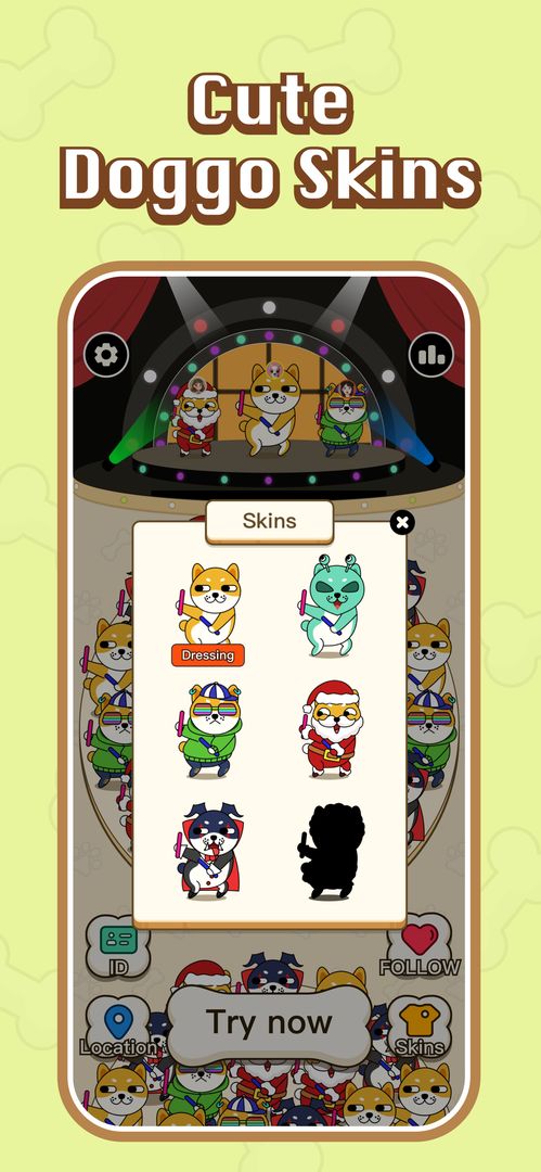 Screenshot of Doggo Go - Meme, Match 3 Tiles