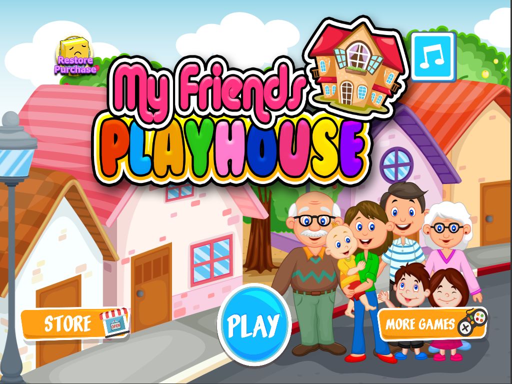 Screenshot of My Pretend House - Kids Family & Dollhouse Games