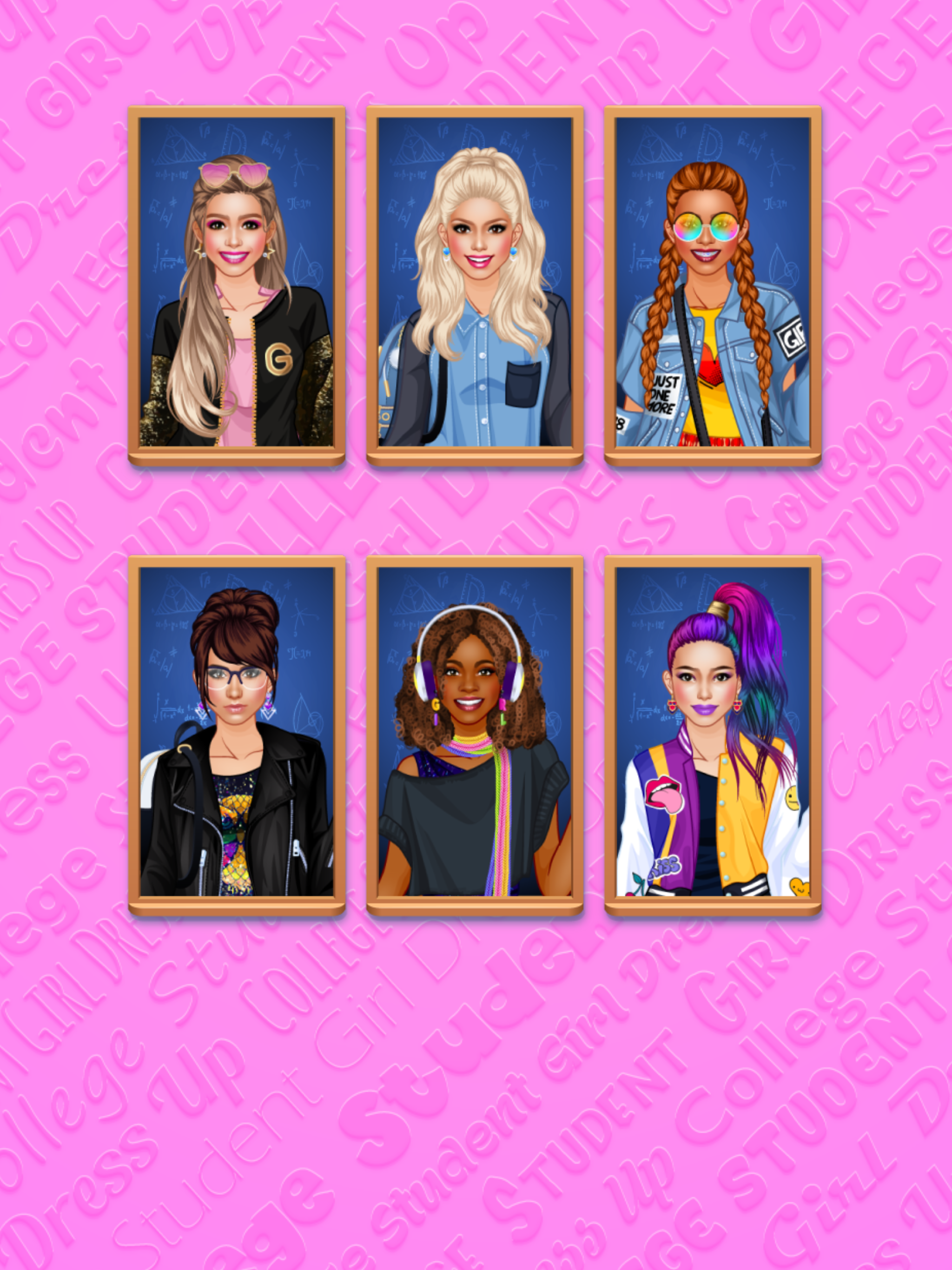 여대생 옷 입히기 게임 스크린샷