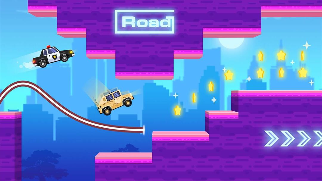 Sky Escape - Car Chase 게임 스크린 샷