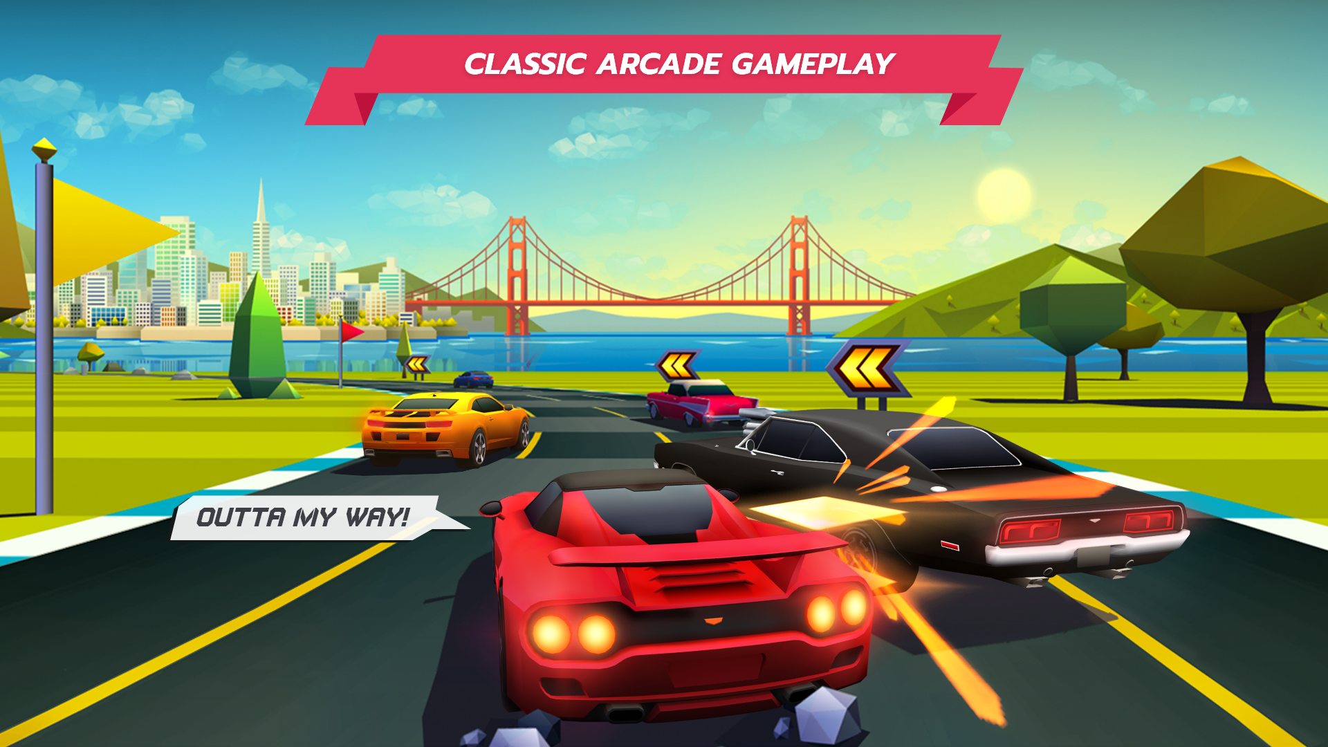 Horizon Chase – Arcade Racing Game Screenshot