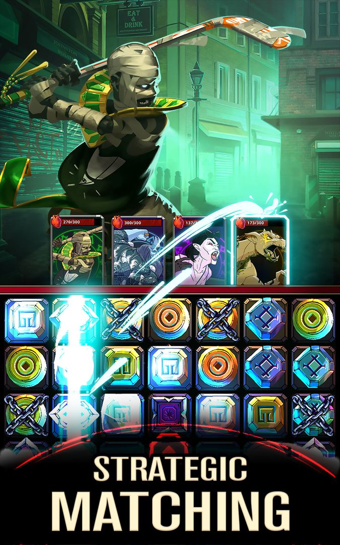 Screenshot of Shadow Wars: Horror Puzzle RPG