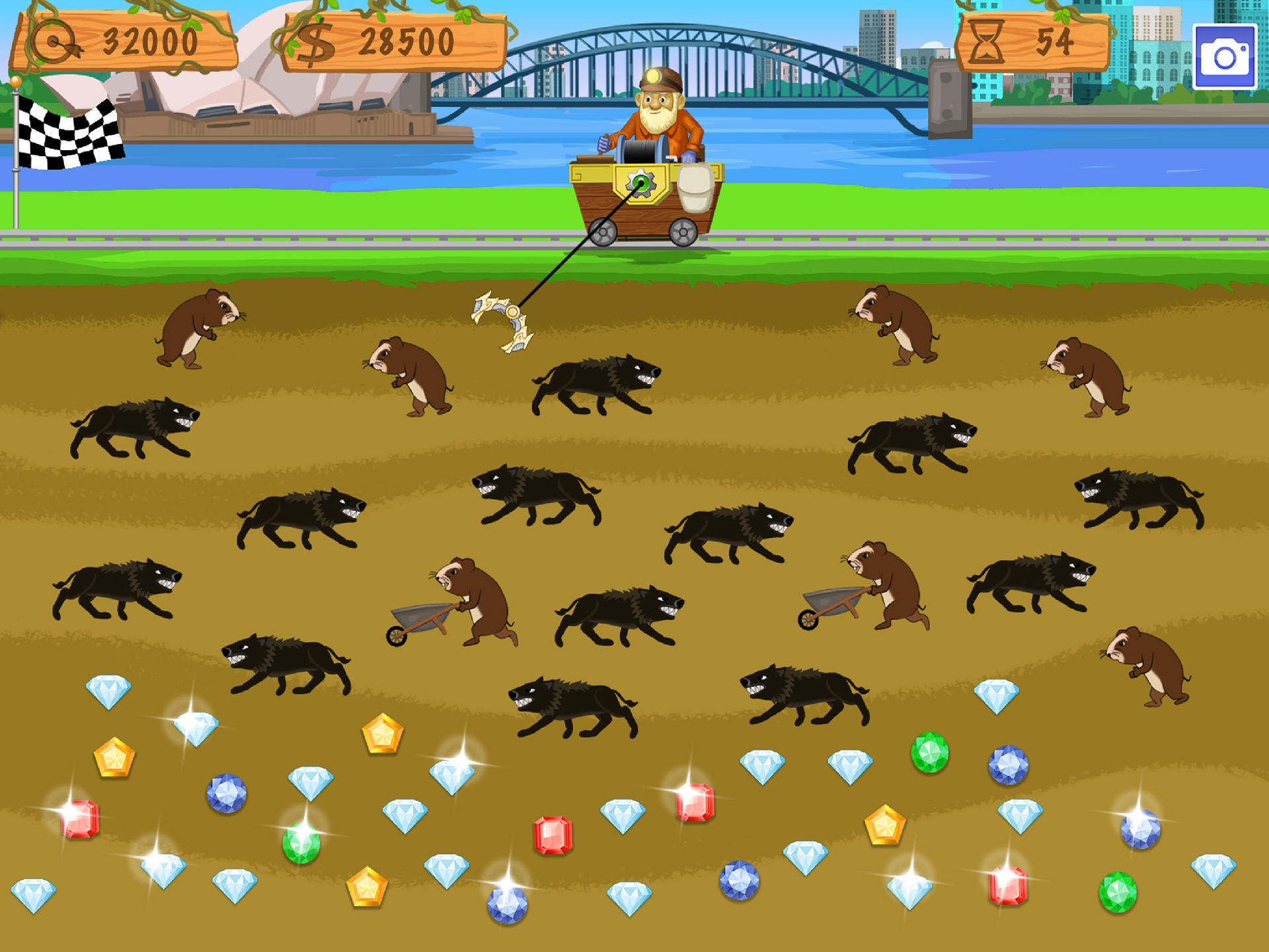 Gold Miner World Tour Game Screenshot