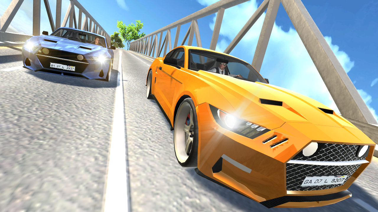 Muscle Car Mustang Game Screenshot