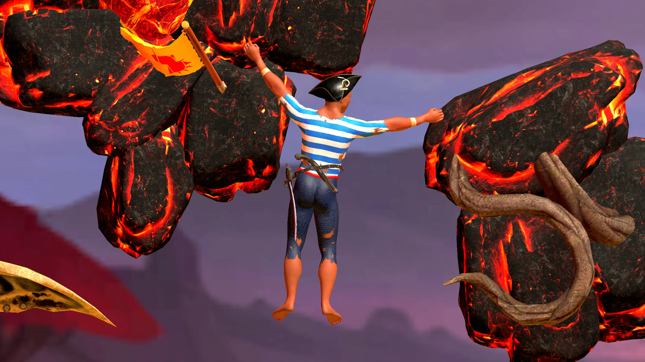 Screenshot of Difficult Climb: Lava Island