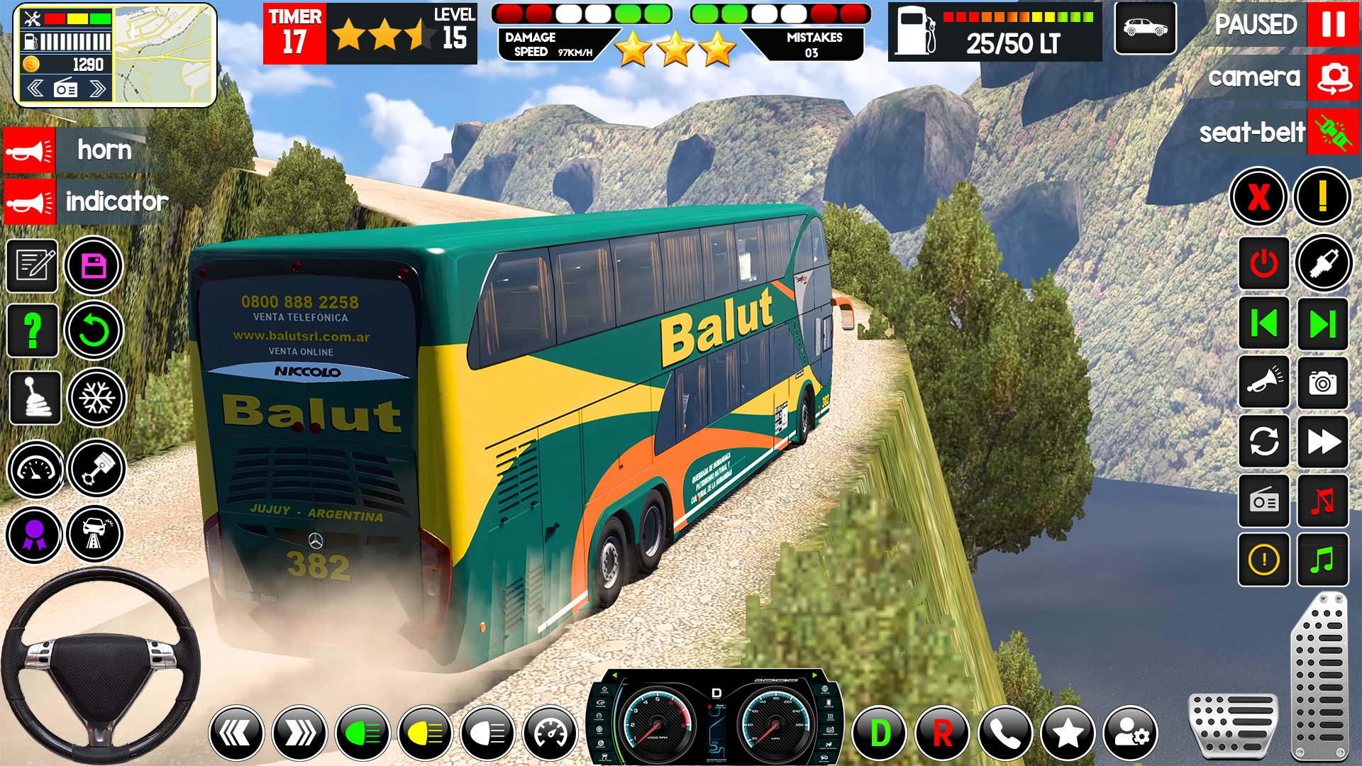 Real Bus Driving Simulator 3d ภาพหน้าจอเกม