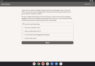 Cuplikan Layar Game Honor Bound