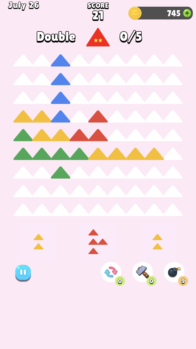 Blockplorer Triangle Game Screenshot