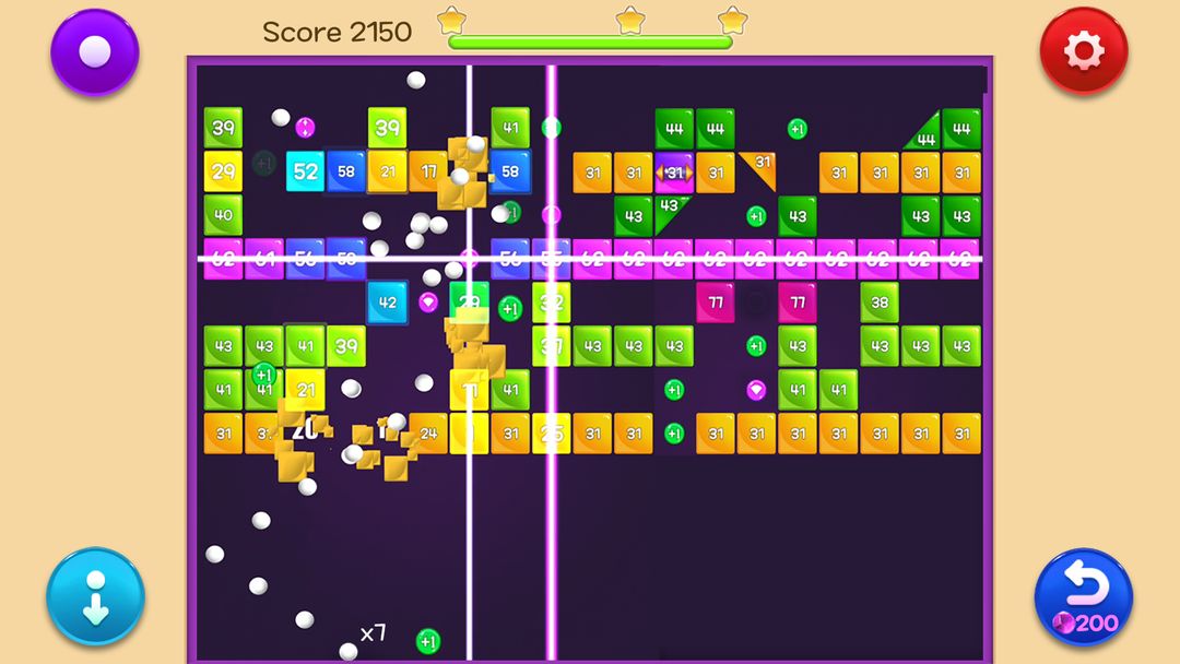 Jewel Bricks Breaker screenshot game