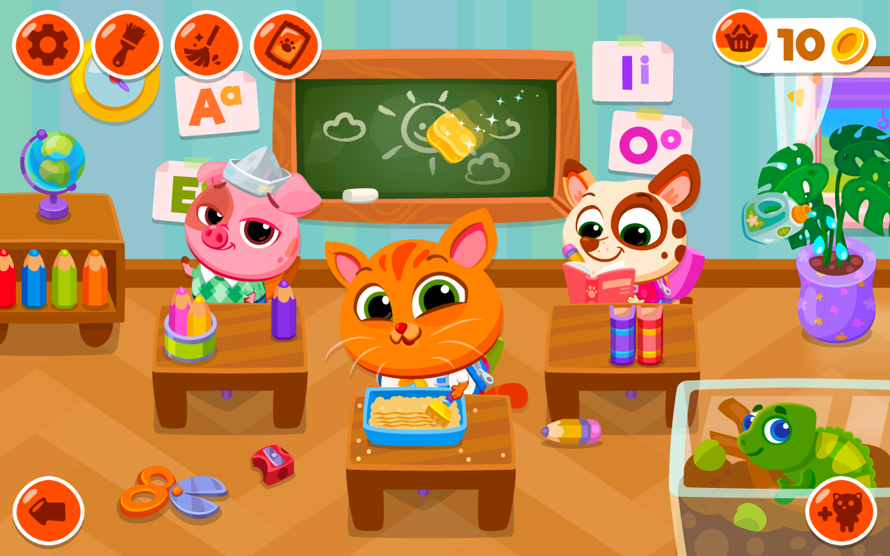 Bubbu School–สัตว์น่ารักของฉัน ภาพหน้าจอเกม