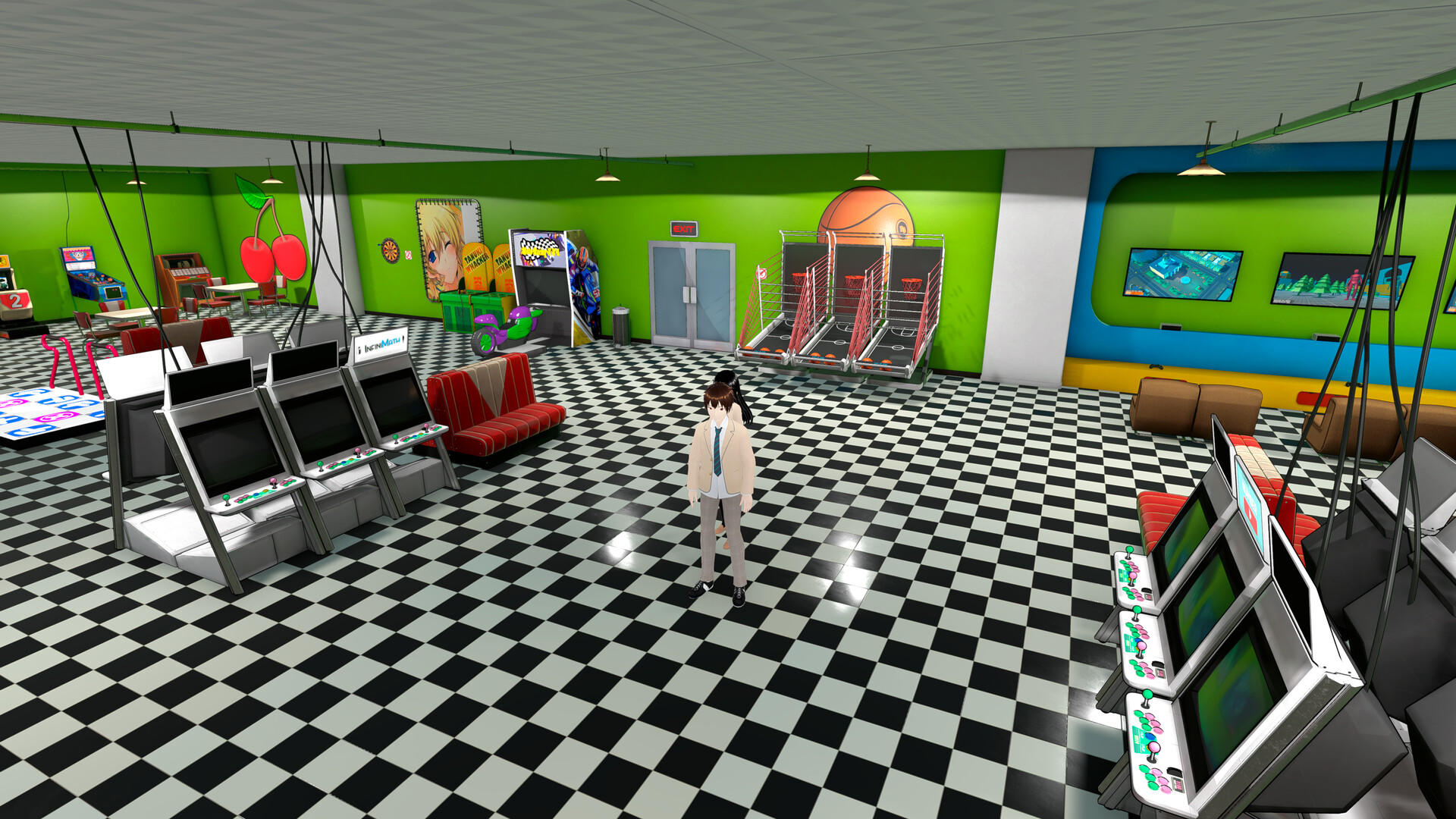 Play minigames with Reiko Game Screenshot