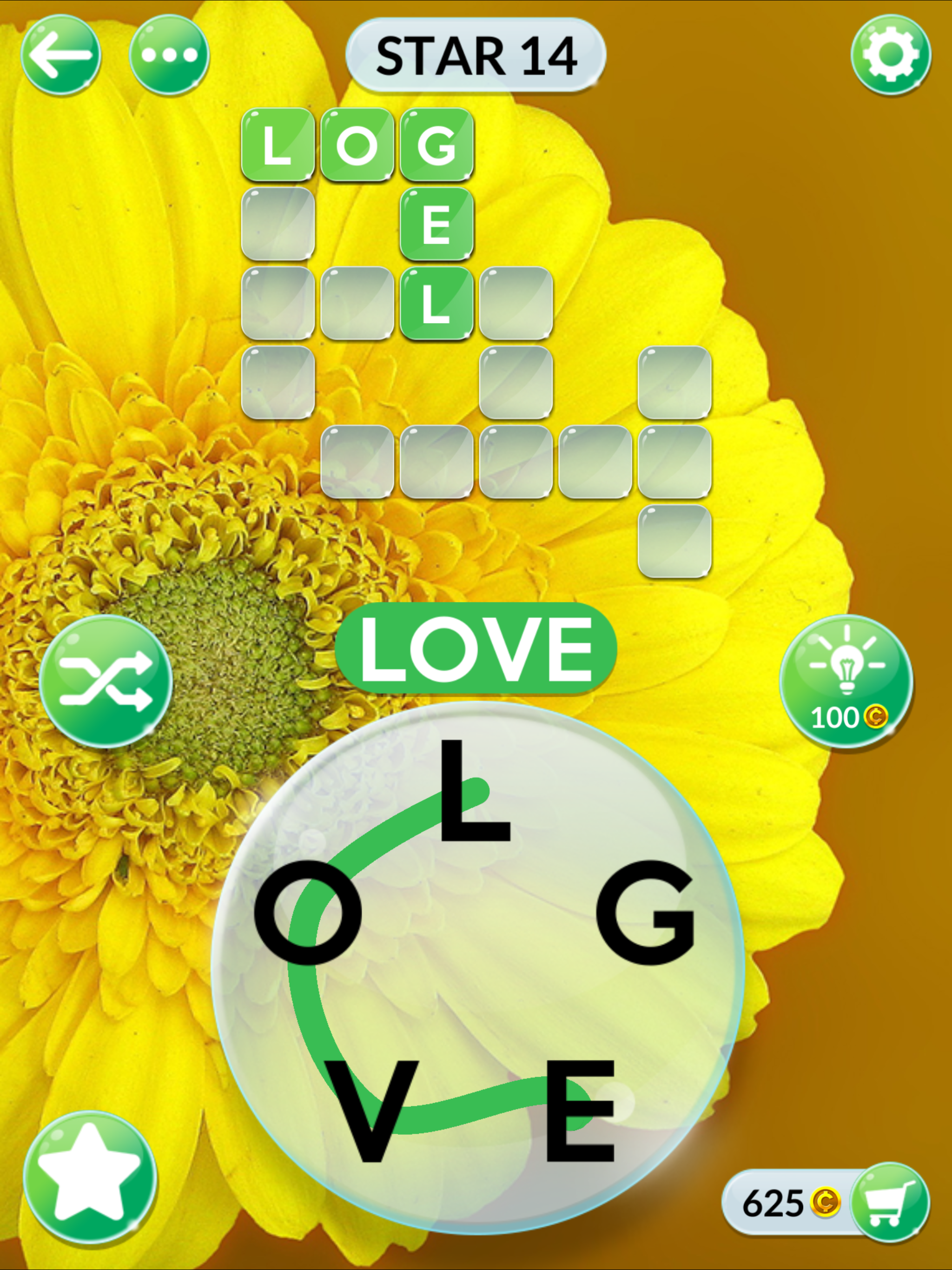 Wordscapes In Bloom Game Screenshot