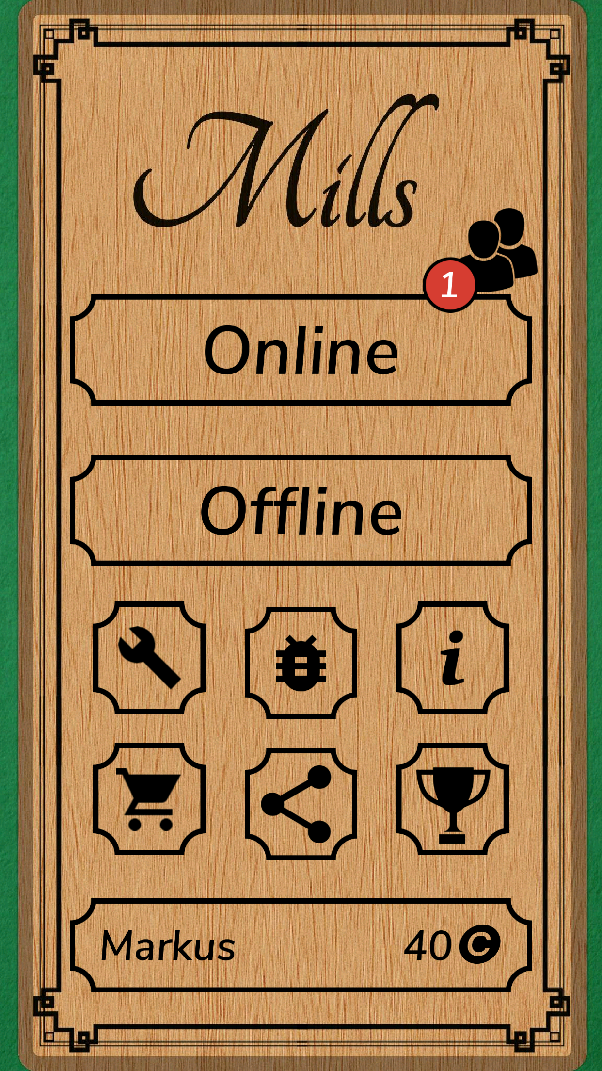 Mills | Nine Men's Morris - Free board game online 遊戲截圖