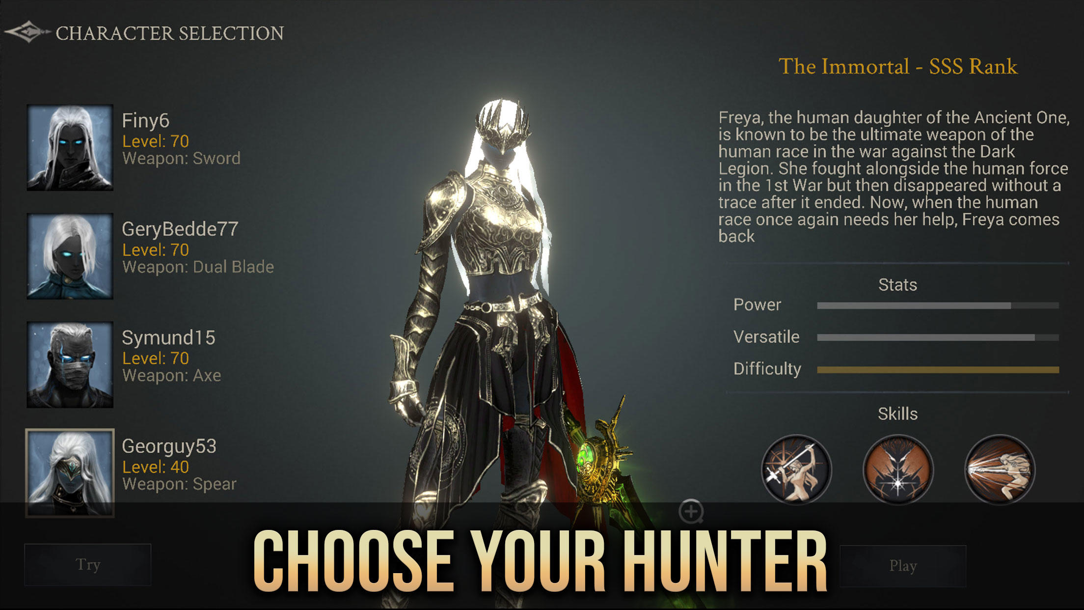 Shadow Hunter: Offline Premium Game Screenshot
