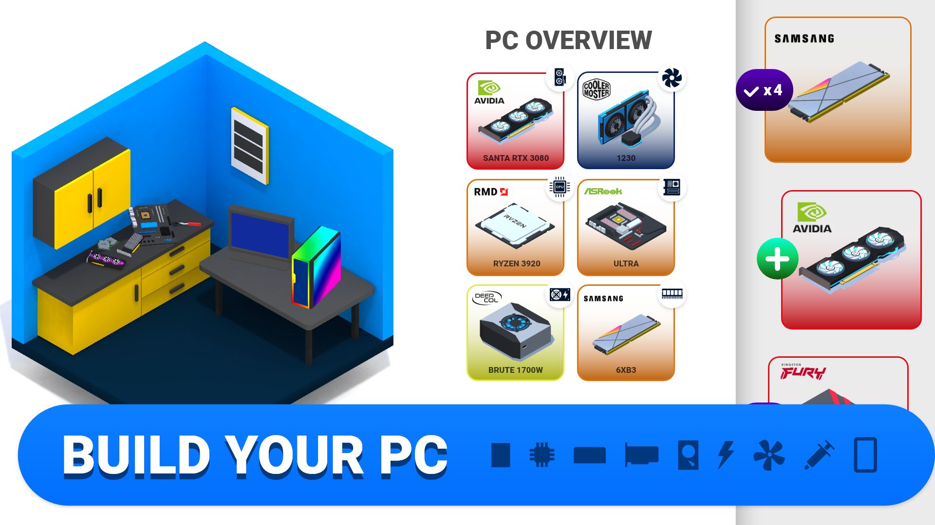 Screenshot of PC Creator: Building Simulator