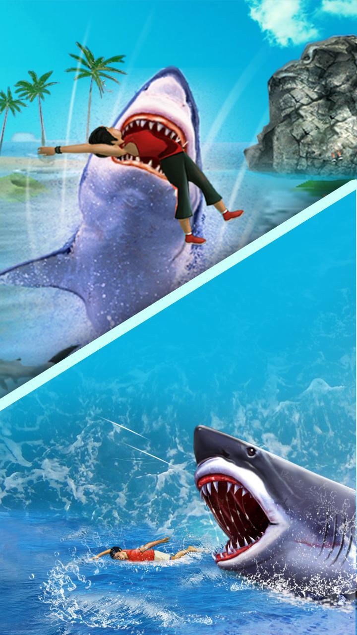 Shark Attack Game - Blue whale sim 遊戲截圖