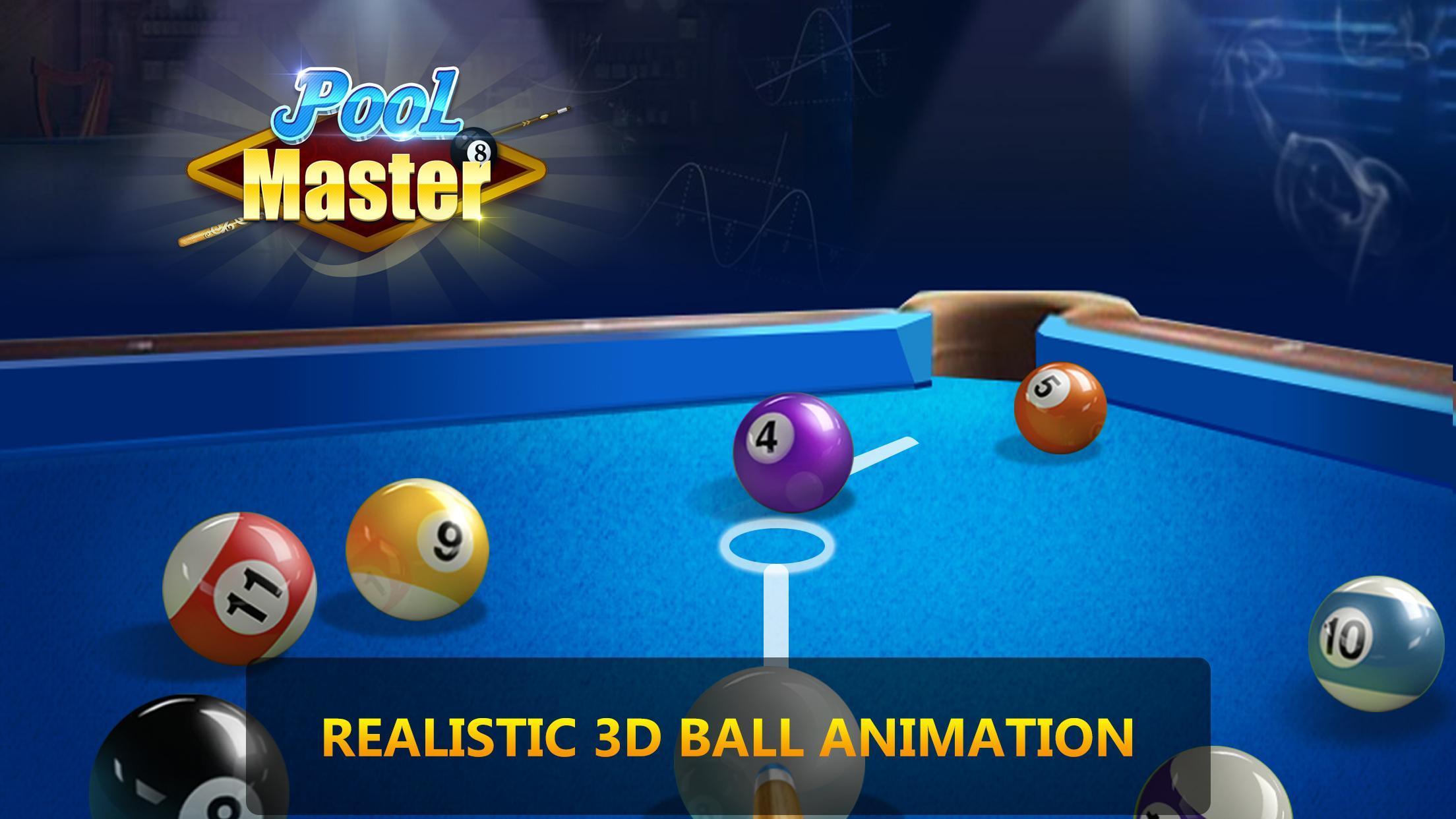Screenshot 1 of Pool Master - ความท้าทาย 8 Ball Pool 1.1.0