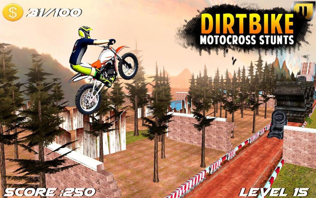 Dirt Bike Cop Race Free Flip Motocross Racing Game 게임 스크린 샷