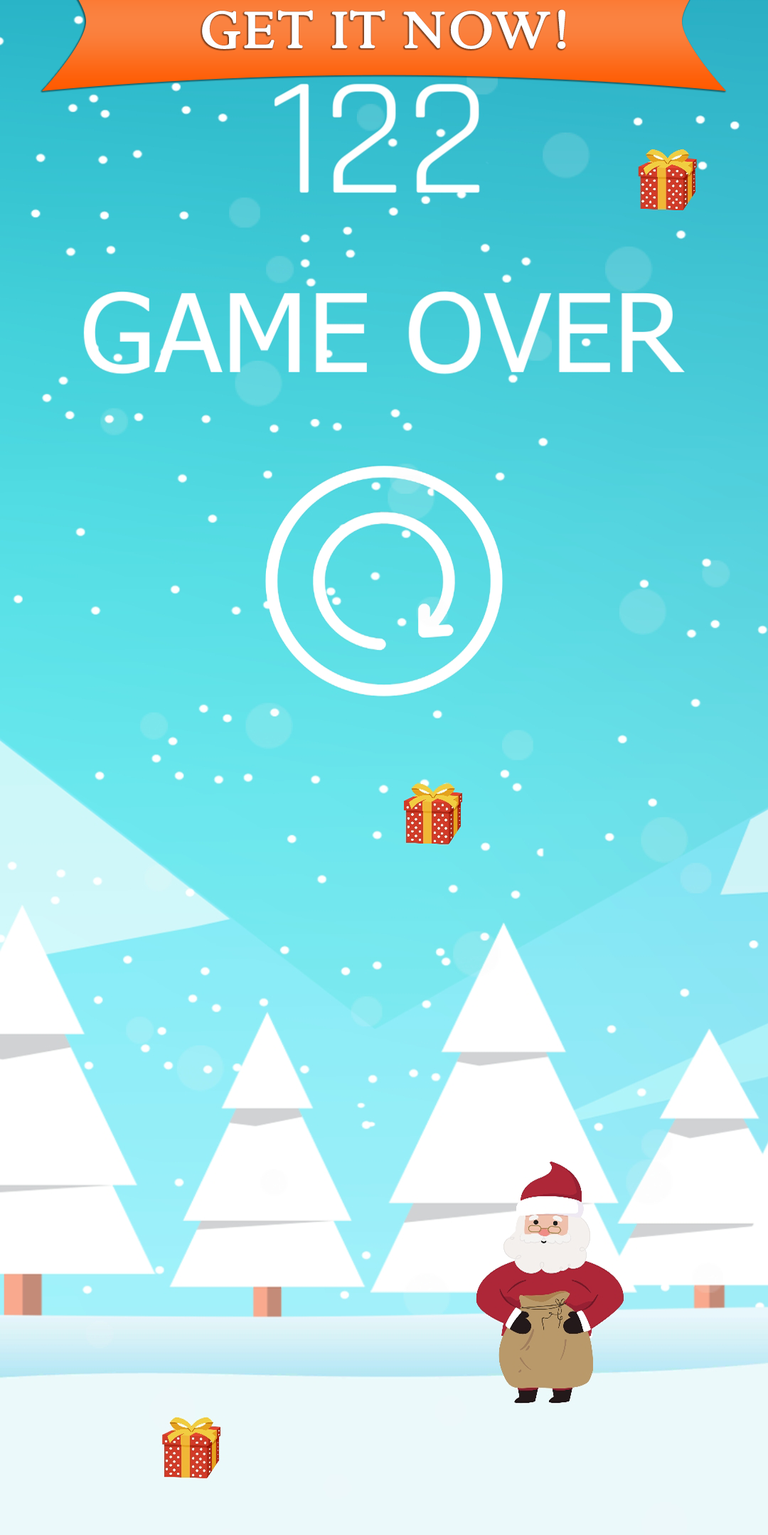 Santa Catch Game Screenshot