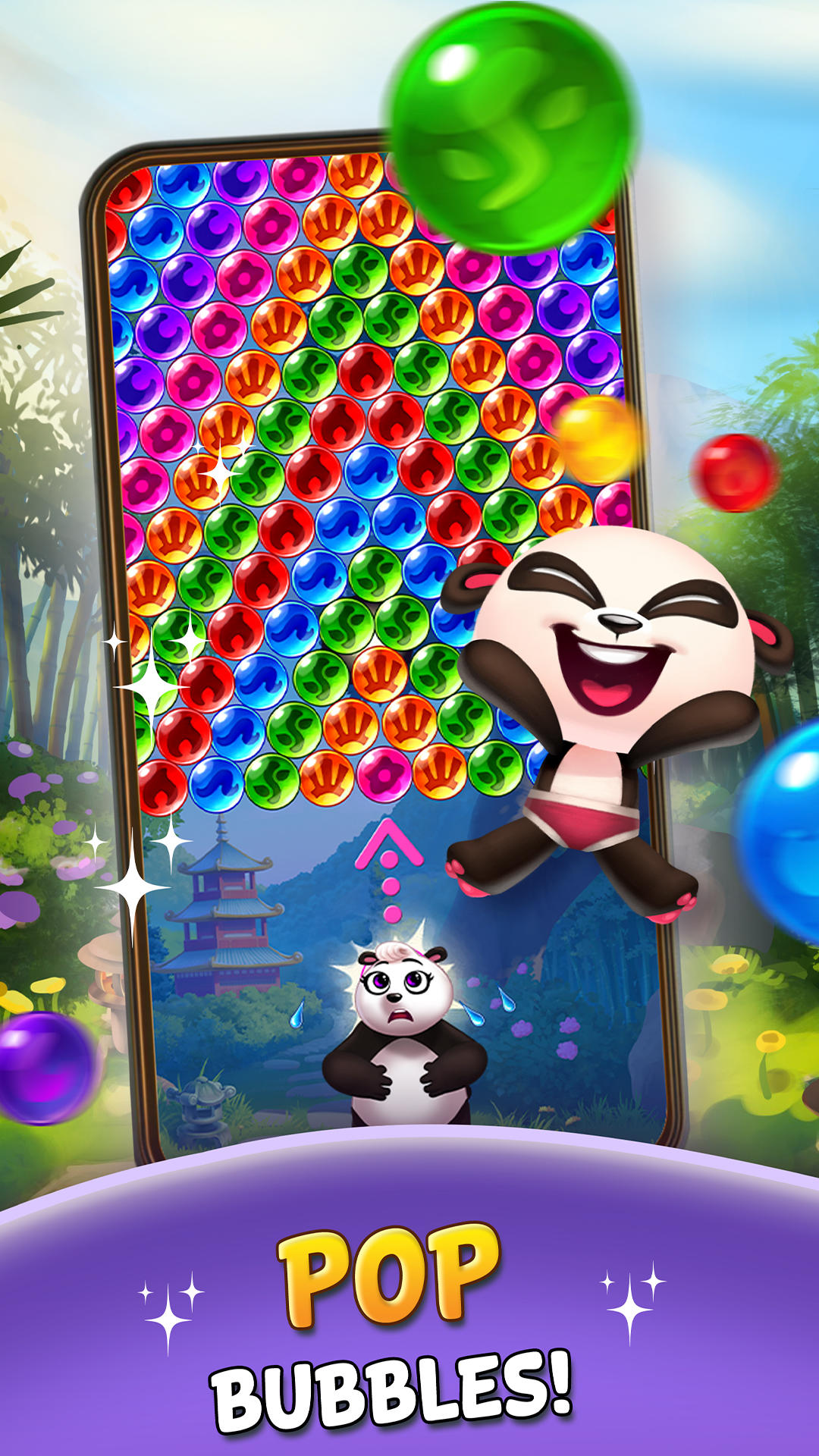 Bubble Shooter: Panda Pop! Game Screenshot