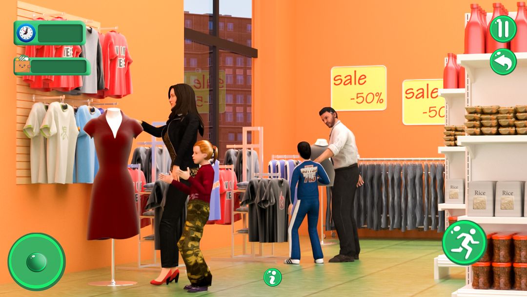 與媽媽一起超市購物-購物中心遊戲遊戲截圖