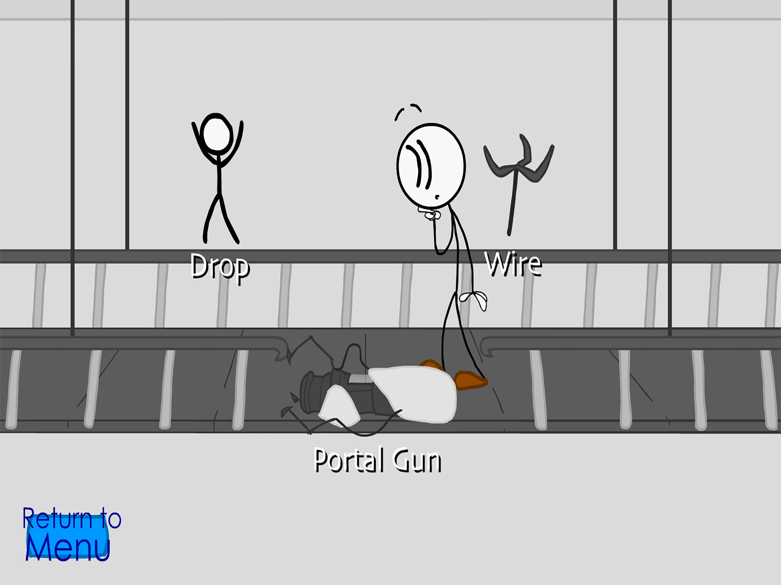 Скриншот игры Getting the Diamond, A stickman adventure