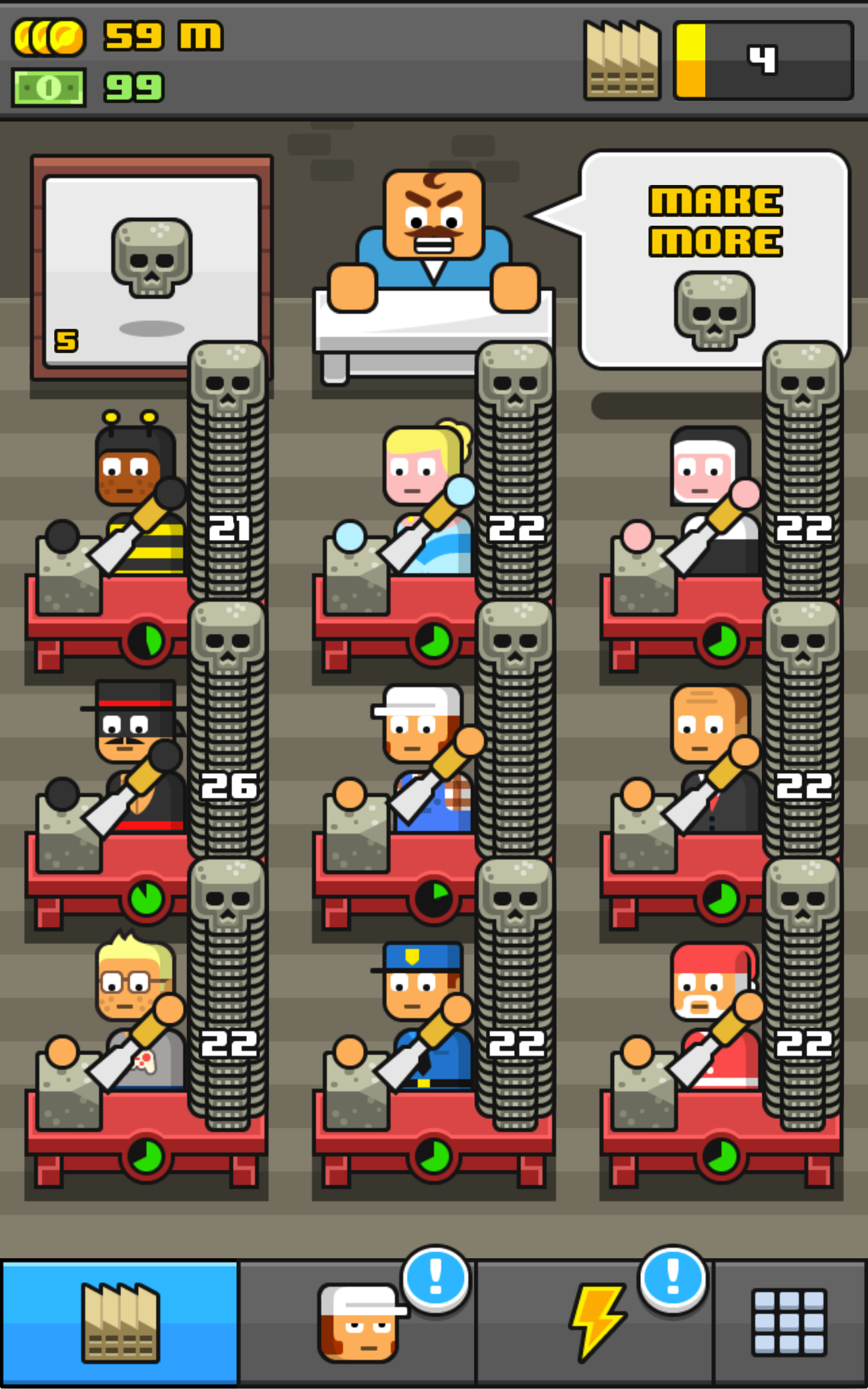 Make More! - Idle Manager Game Screenshot